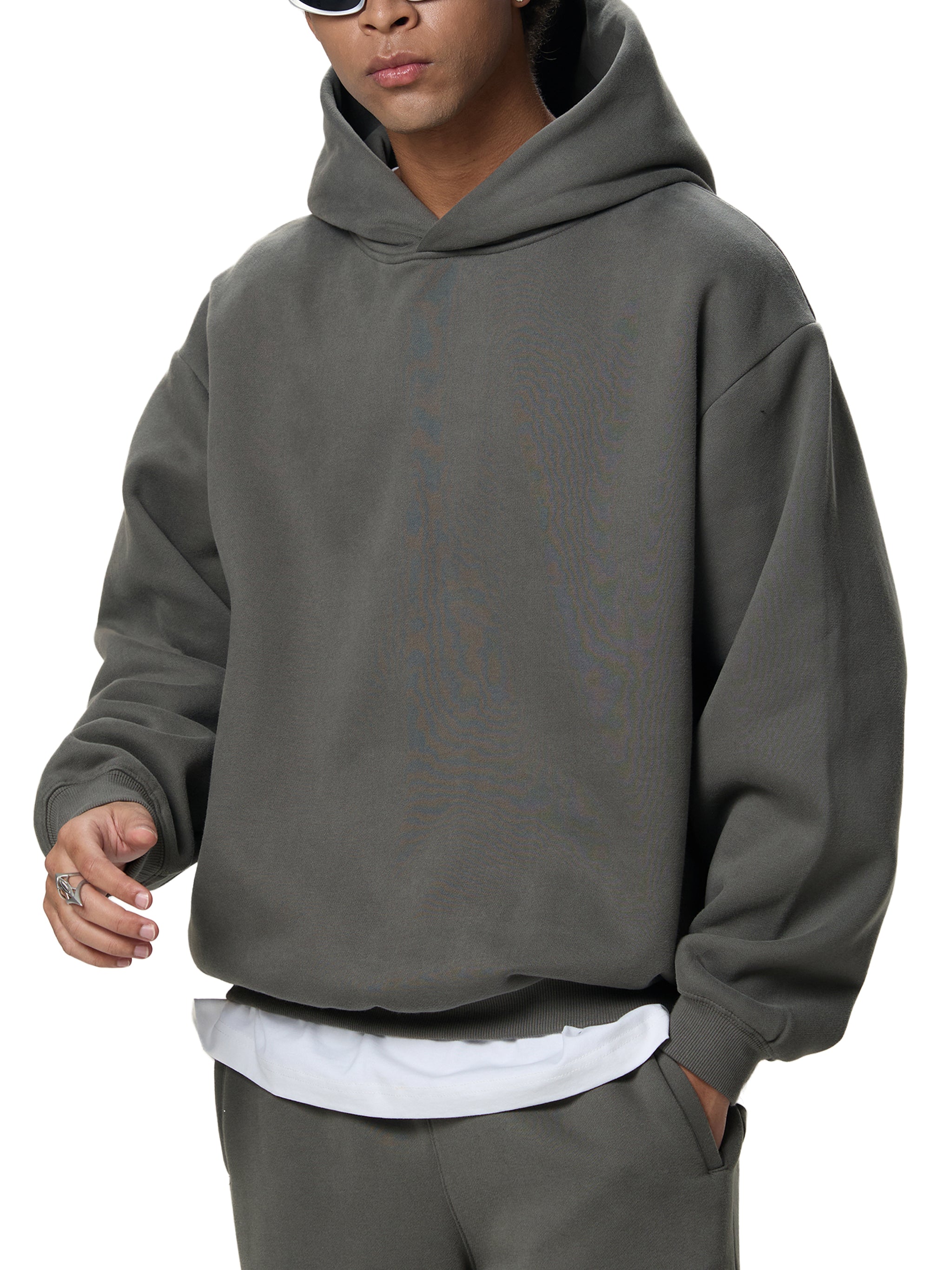 Fleeced Boxy Hoodie